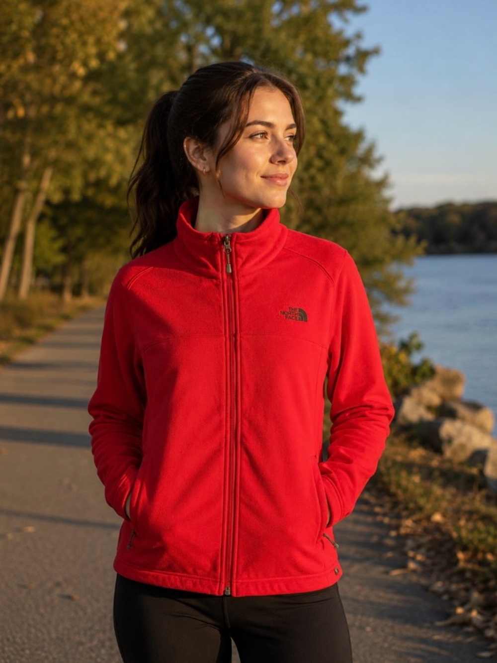 The North Face Women’s Full Zip Pink Technical Jacket Size XL